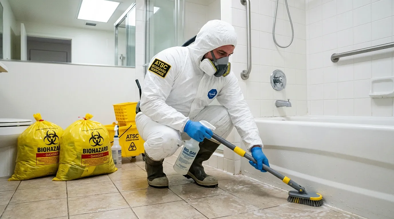 Decontamination equipment deployed for Blood Cleanup in Robinwood